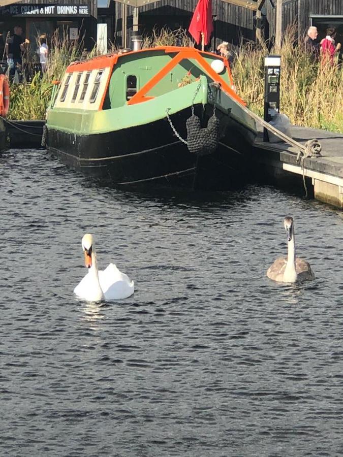 New 2022! Fixed Stay Characterful Narrowboat At The Kelpies, Marigold Sunset フォルカーク エクステリア 写真